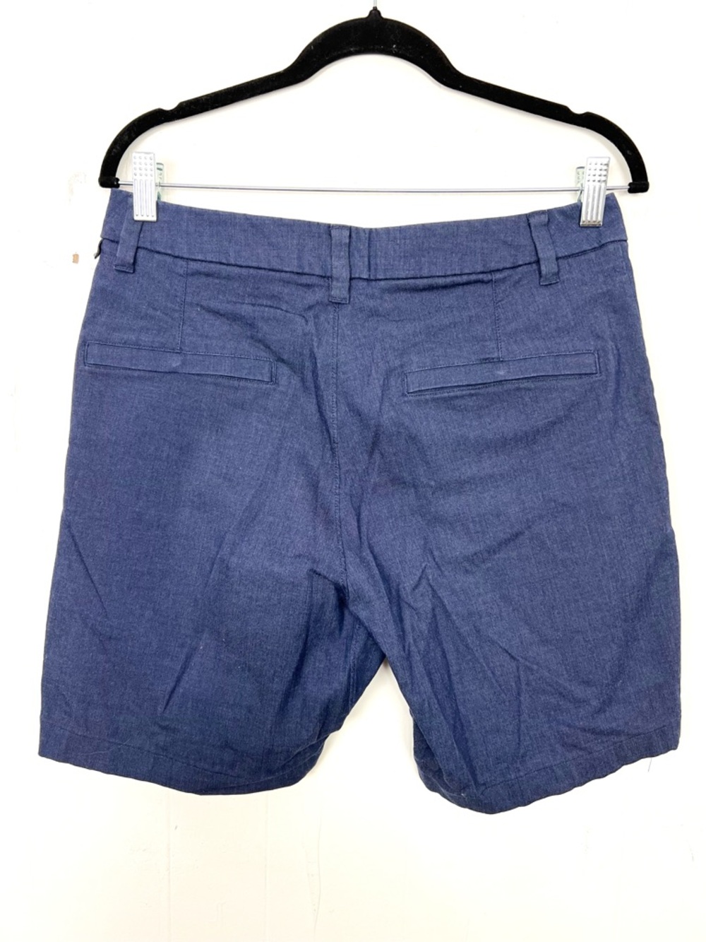 Lululemon Commission Classic-Fit Shorts 7" Blue Oxford Men's Size 31 Waist zq - Picture 3 of 5